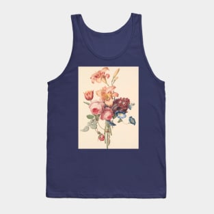 watercolor art floral artwork Tank Top